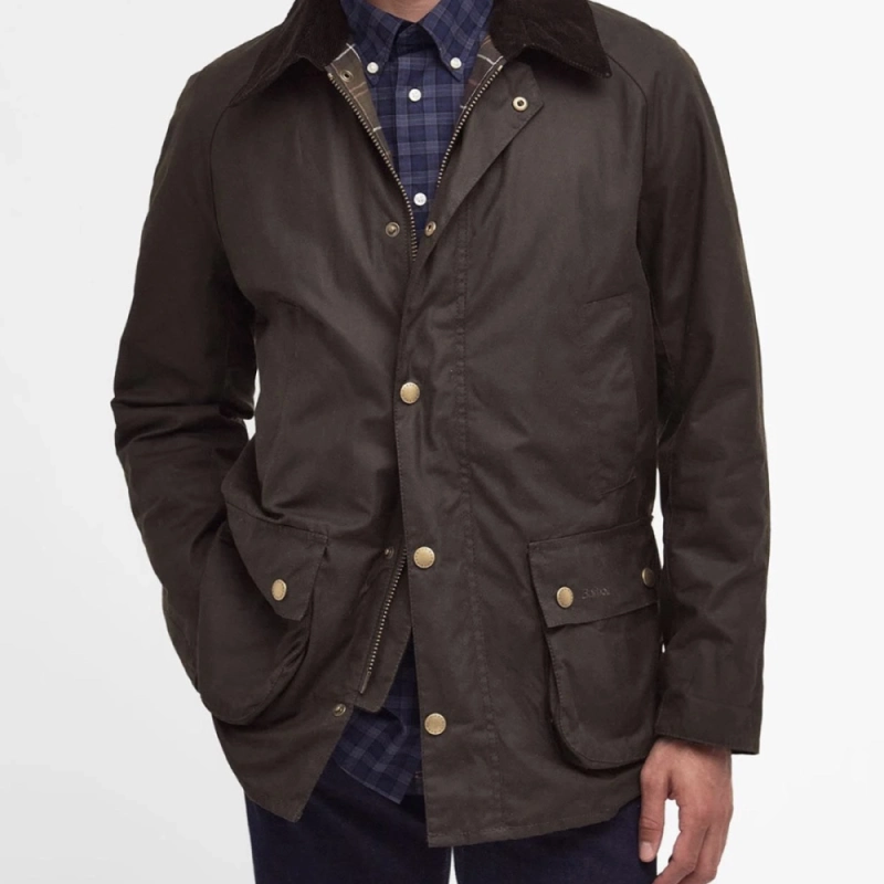 A shot of a Barbour jacket